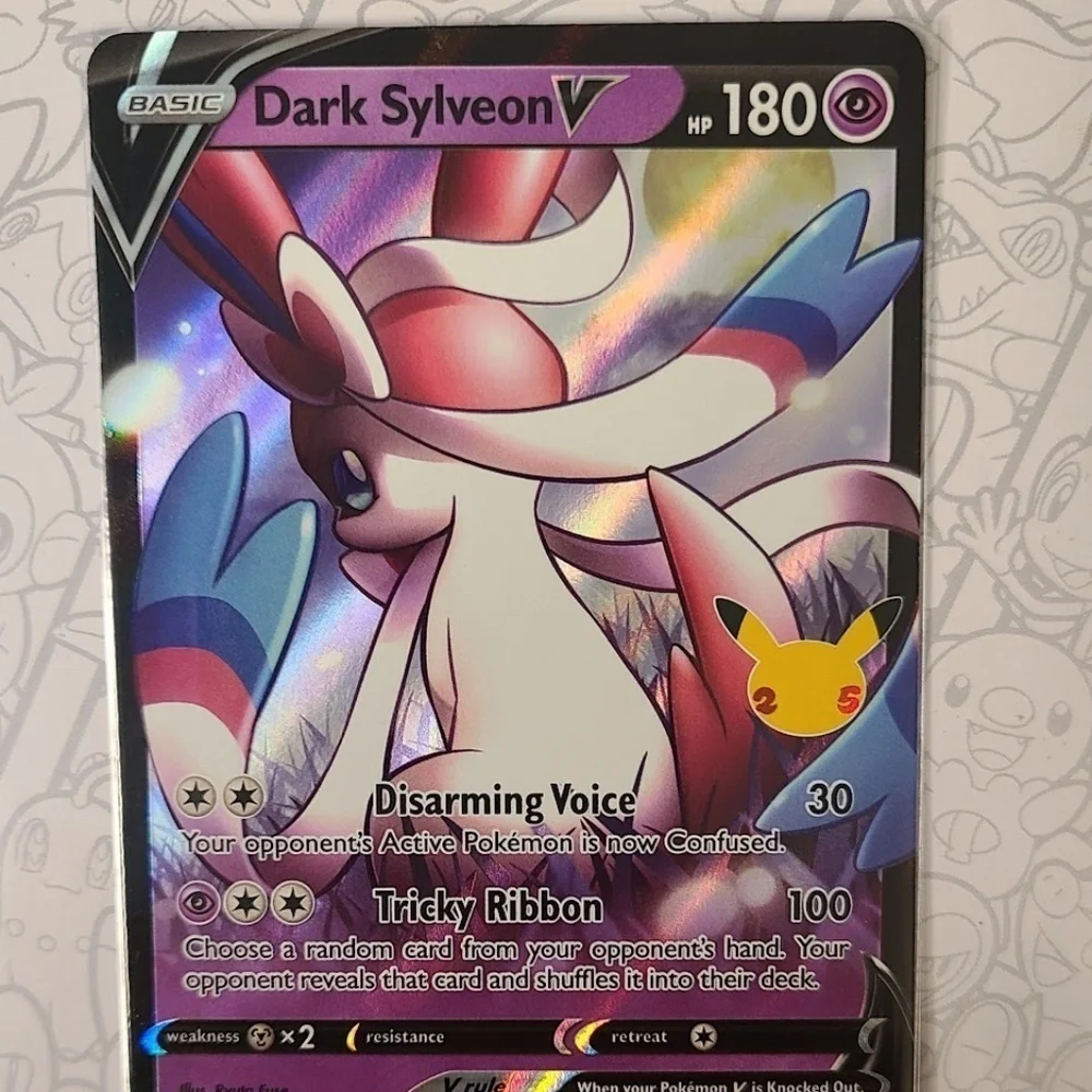Dark Sylveon V SWSH134 Pokemon TCG 25th Anniversary Celebrations